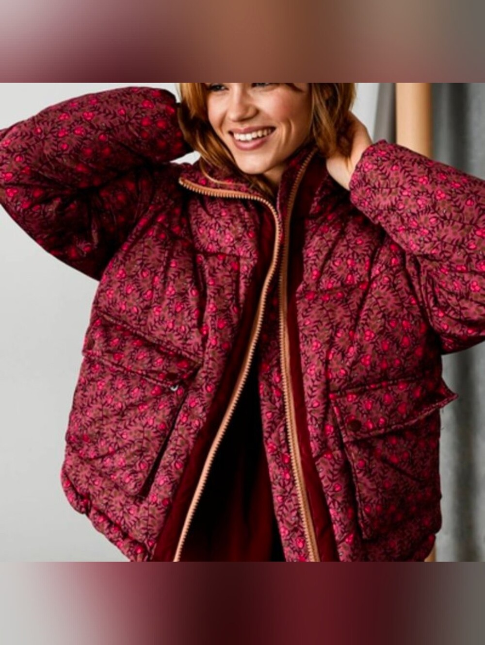Anthopologie Numph Lillie Puffer Jacket size XS - Picture 3 of 8